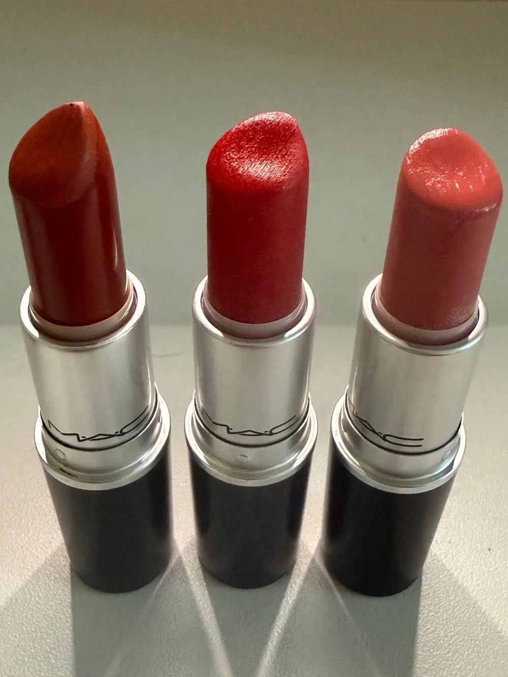 MAC Cosmetics Lipstick Trio (Marrakesh, Cockney, See Sheer)
